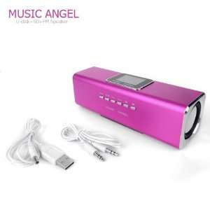   For iPod PINK Portable Music Player Speaker TF/SD Card Electronics
