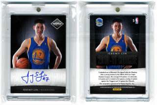 10 11 Limited Jeremy Lin Knicks #17/99  1/1 On card Autograph auto 