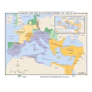  Universal Map World History Wall Maps   Europe & Byzantine 