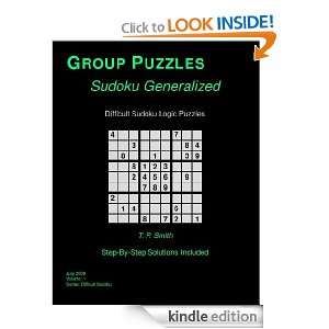 Difficult Sudoku Logic Puzzles, Vol 1: T. P. Smith:  Kindle 