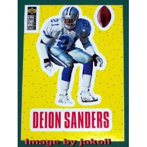  Deion Sanders 1996 Collectors Choice Stick Ums NFL Card 