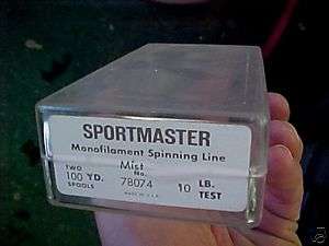 A8 Vintage Sportmaster Fishing Line Box Flies Fish case  