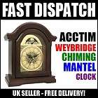 Acctim Weybridge Radio Controlled Chiming Mantel Piece Clock Hourly 