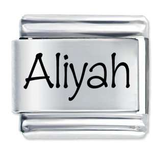  Name Aliyah Gift Laser Italian Charm: Pugster: Jewelry