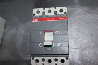 THIS AUCTION IS FOR ONE ABB SACE S3 S3N 125 AMP 3 POLE 