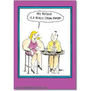  Funny Mothers Day Card Strong Person Humor Greeting Mary 
