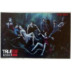 True Blood Cast 11 x 17 Poster Lithograph Vampires on HBO