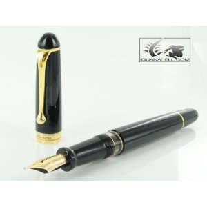  Aurora 88 Gold Plated Black Resin Large Bold Point 