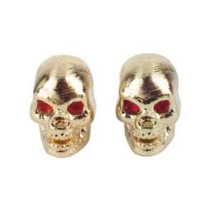  Skull Bike  Bicycle Valve Caps Gold: Sports & Outdoors