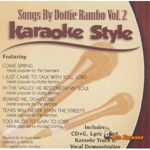   Karaoke Style CDG #3687   Dottie Rambo Vol. 2 Musical Instruments