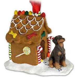  UC Red Dobie Gingerbread House Christmas Ornament: Home 