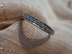  white gold diamond starset wedding band ring 3mm size 6  