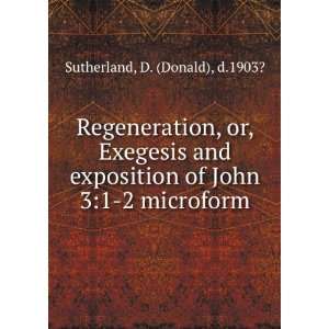   of John 31 2 microform D. (Donald), d.1903? Sutherland Books