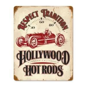  Fast 56 Hollywood Hot Rods Vintage Metal Sign: Home 