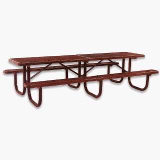   Outdoor Facilities Picnic Tables   12 Steel Mesh Picnic Table