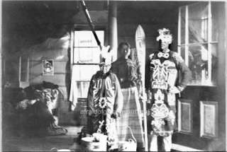 Old Photo Sitka Alaska Indians Wearing Dance Costumes  