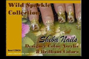 Sheba Nails Color Acrylic Nail Kit   WILD SPARKLE  