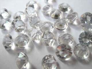 5000 Acrylic DIAMOND Wedding Table Confetti 1.25 CT CLR  