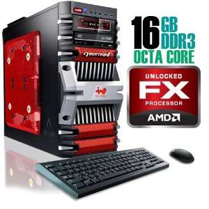   2221DBRU, AMD FX Gaming PC, W7 Ultimate, Black/Red Electronics