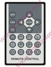   be adjustable support ir remote control front view rear view remote