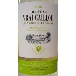  Vrai Caillou Bordeaux Blanc 2010 750ML Grocery & Gourmet 
