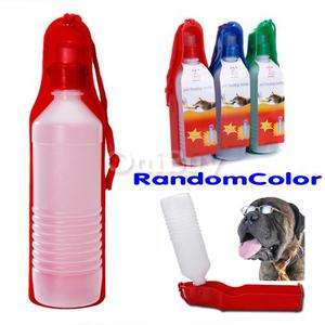  Plastic 17oz Drink Water Bottle Travel Bowl Pet Dog Cat