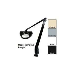   Diopter Illuminated Magnifier with Clamp and 40 Arm Reach, Dove Grey