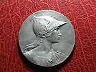  Marianne tribunal silver plated 1855 1905 medal by Adolphe Rivet