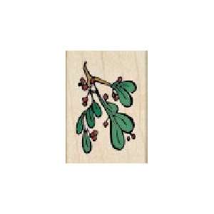  Little Mistletoe Wood Mounted Rubber Stamp (A3202) Arts 