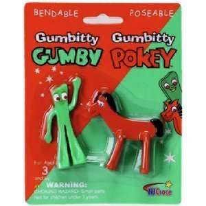 Gumby and Pokey 3 Bendable Figure Set Toys & Games