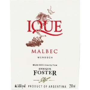  Enrique Foster Ique Malbec 2010 Grocery & Gourmet Food
