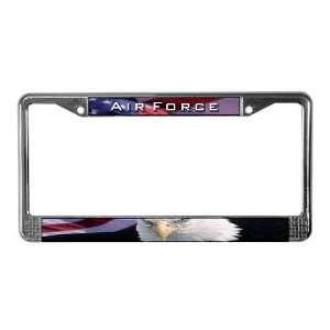 Air Force amp; Eagle   Military License Plate Frame by CafePress 