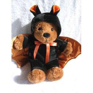  Gund Plush Boo Teddy Bear with Black and Orange Cape and 