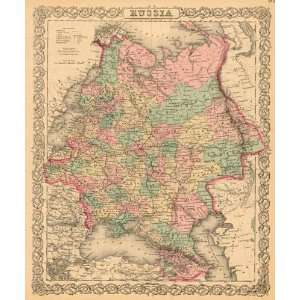  Colton 1881 Antique Map of Russia