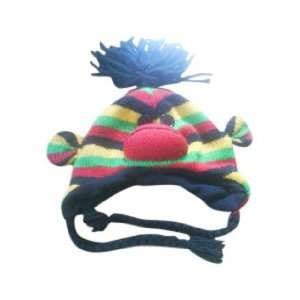  Rasta Sock Monkey Pom Pom Hat Toys & Games