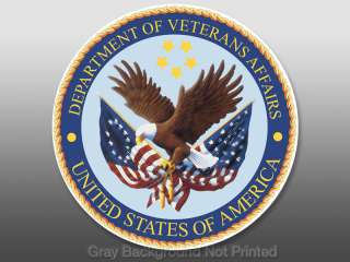 Dept Veterans Affairs Seal Sticker  decal vet veteran  