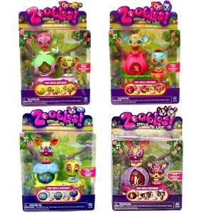   Petagonia Collection 8 Zoobles Plus 4 Happitats Budle Toys & Games