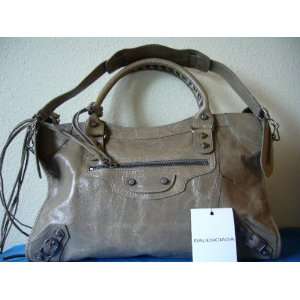  Balenciaga Gray City Handbag 