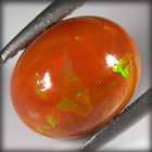 UNHEATED 2 53 ct NATURAL CABOCHON ORANGE OPAL OVAL AFRICA  