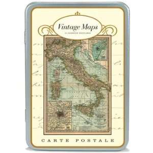  Vintage Maps Postcards