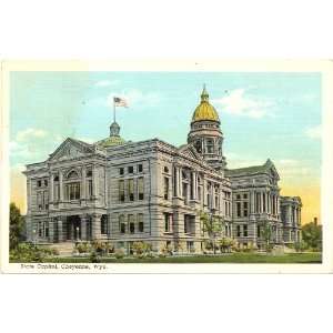   Postcard State Capitol Building   Cheyenne Wyoming 