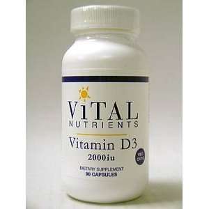  Vital Nutrients   Vitamin D3 2000 IU 90 vcaps Everything 