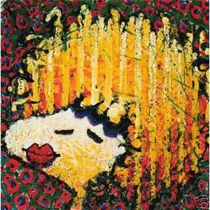 Tom Everhart 21W by 21H  Birdlips Blonde Bombshell Wig CANVAS Edge 