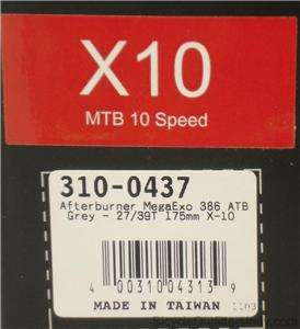 FSA Afterburner 386 27/39 Mountain 175mm X10 Crankset Mega EXO BB 310 