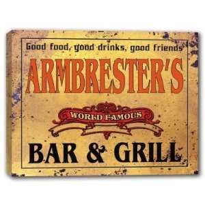  ARMBRESTERS Family Name World Famous Bar & Grill 