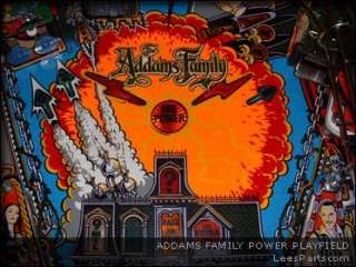   protect the Addams Family Pinball machine playfield from an ugly burn