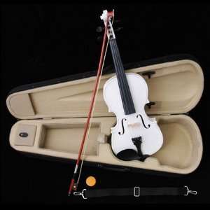   Wood Acoustic Violin with Case, Rosin, and Bow Musical Instruments