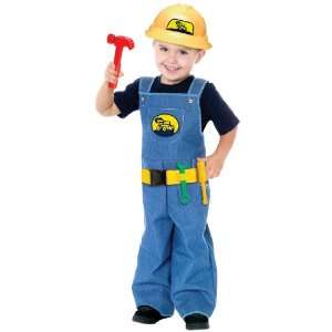 Construction Worker Costume Size Small 4 6   114871