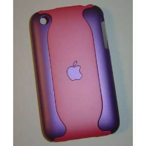 Apple iPhone Dual 2 Tone Purple / Pink Hard Back Case Cover 3G 3GS 