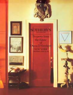Sothebys Diana D. Vreeland Estate Sale 1990  